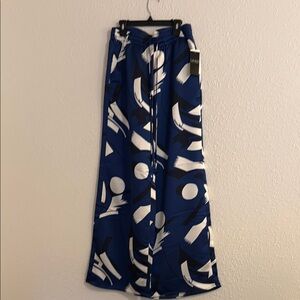 Ralph Lauren Navy and White Patterned Trousers